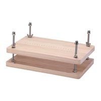 Magideal - Prensa De Libros De Madera, Tablero De Encuadernación, Manualidades De Bricolaje, 11,81 Pulgadas X 7,56 Pulgadas, Máquina Herramienta De