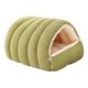 thumbnail image 1 of Cueva De Invierno Suministros Regalos Multiusos PP Algodón Cama Para Mascotas Refugio Para Gatos Verde Cálido M, 1 of 5