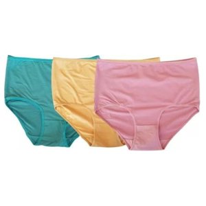 Likeshop - Pack 3 Calzón Alto Mujer Fibra Bambú Colores 3204