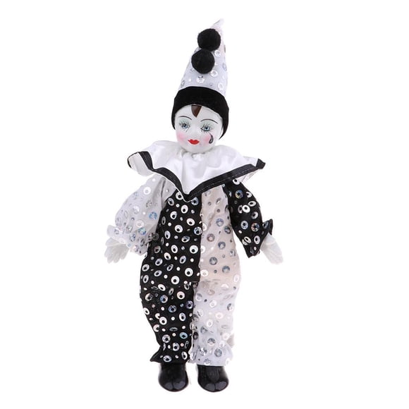 Muñeca coleccionable de payaso de porcelana Maxyoung 23 cm