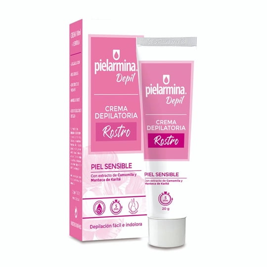 Crema Depilatoria Pielarmina Facial Piel Sensible 20 Grs