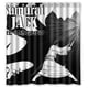 thumbnail image 1 of Cortina de ducha de Anime Samurai Jack, juego de cortinas de baño con ganchos, tamaño 66 x 72 pulgadas, 1 of 3
