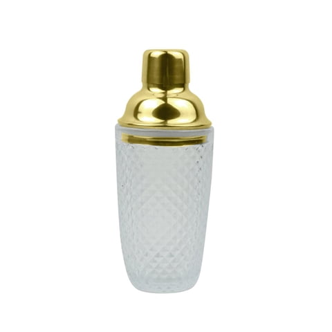 Magideal - Coctelera Coctelera Para Beber Cóctel 350Ml Mezclador De Bebidas Juego De Barman Herramienta De Barra De Colador Coctelera De Martini Para Boda Kithen Dorado