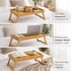 thumbnail image 4 of Mesa Desayuno Cama Mesa Laptop De Bamboo Madera 50cm Beige, 4 of 4