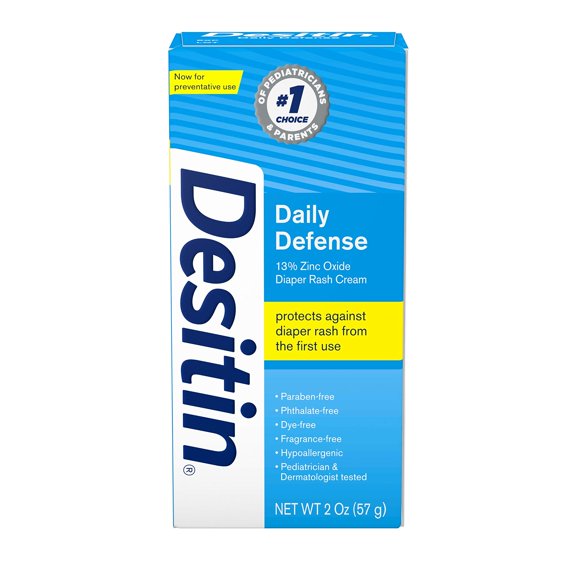 Crema para dermatitis del pañal Desitin Daily Defense, 60 ml (paquete de 6)