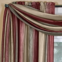 Bufanda Achim Sheer Burgundy Para Ventana, 127 X 366 Cm, Poliéster