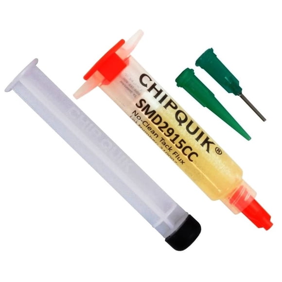 Jeringa Solder Flux Chip Quik SMD291 Tack No-Clean de 5 ml a 5 g