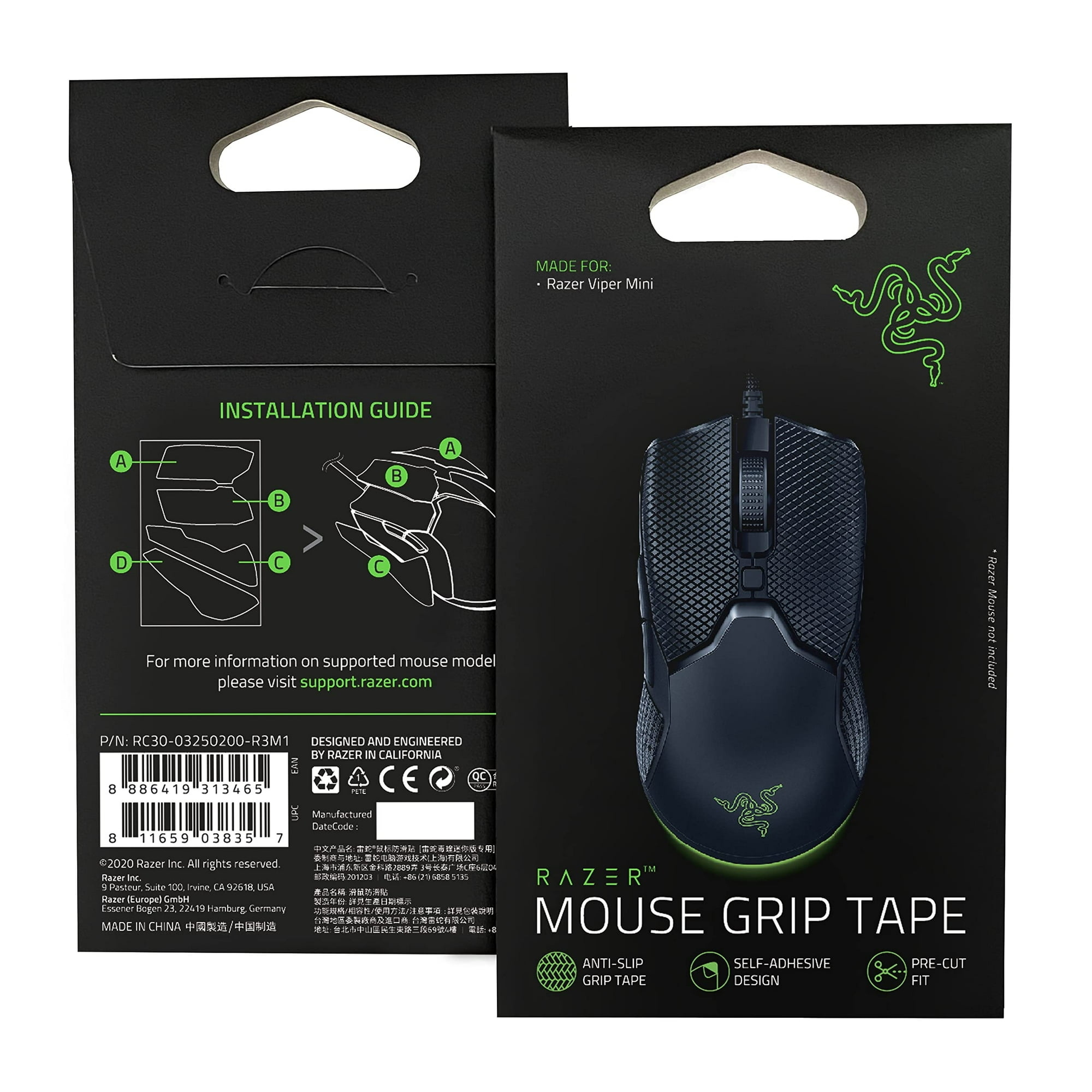 Cinta Antideslizante Razer Viper Mini Negra