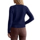 thumbnail image 4 of INSPIRE CHIC Cárdigan de Punto de Mujer con Cuello Redondo, Manga Larga, Abotonado, Abierto al Frente, Azul Medio, 4 of 6