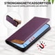 thumbnail image 3 of Funda Tipo Cartera de Cuero Sintético para XIAOMI 17 Bloqueo RFID, con Ranuras para Tarjetas y Bolsillo para Efectivo, Cierre Magnético Fuerte Morado, 3 of 6