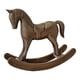 thumbnail image 1 of Estatua De Caballo Mecedor De Madera, Artesanías Para Chimenea, Gabinete, Mesa, Centro De Mesa, Marrón, 1 of 5