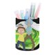 thumbnail image 1 of Rick y Morty el Anime-theme Cylinder Pen Holder Pencil Organizer with Flannel Lining PVC Leather Material Cardboard Base for study work 10*8CM, 1 of 6
