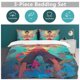 thumbnail image 5 of Monkey D Luffy Bed Duvet Cover Funny Anime Cartoon Bedding Sets Lightweight 3 Piece Comforter Sets, 5 of 5
