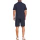 thumbnail image 3 of INSPIRE CHIC Conjuntos de 2 Piezas para Hombre Camisa Polo y Pantalones Cortos con Cordón Conjuntos Texturizados S Azul Marino, 3 of 5