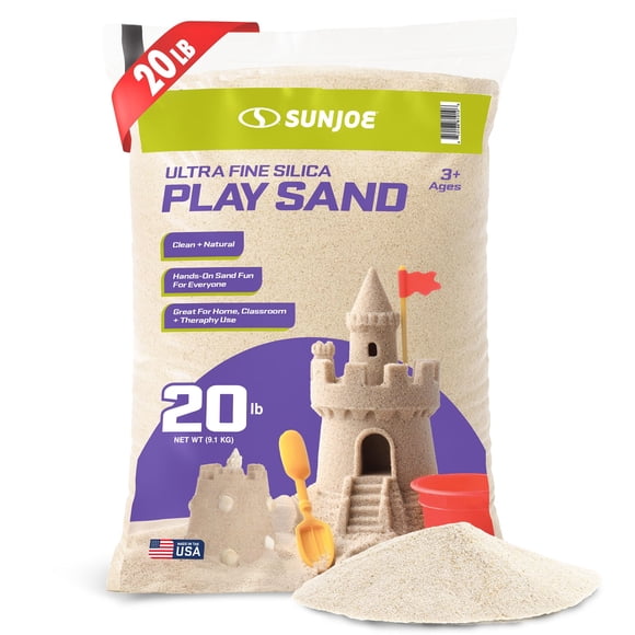 Sílice ultrafina Play Sand Sun Joe de 9,07 kg para areneros