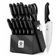 thumbnail image 1 of Juego de cuchillos imarku de 14 piezas con bloque y afilador, negro, 1 of 6