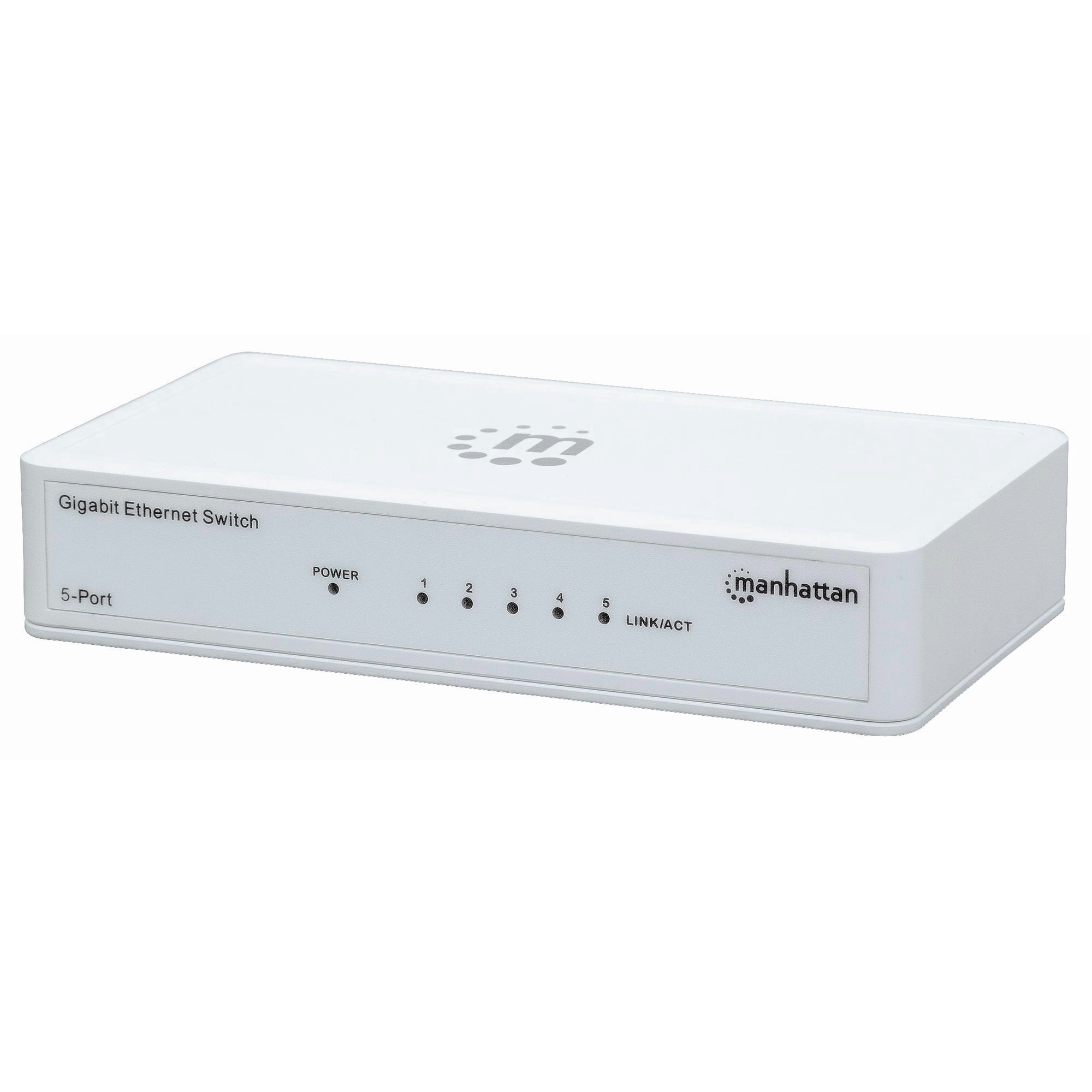 Switch Ethernet Manhattan De 5 Puertos Gigabit 560696