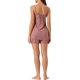 thumbnail image 3 of INSPIRE CHIC Conjunto de Pijama para Mujer con Volantes, Camiseta sin Mangas y Pantalones Cortos de Rayón Suave para Primavera Verano S Rosa, 3 of 6