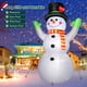 thumbnail image 4 of Muñeco de nieve inflable navideño de 3 m con luces LED para decoración exterior, 4 of 6