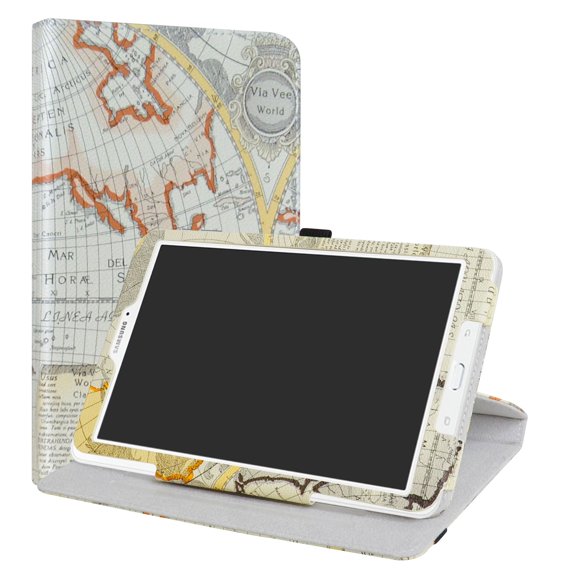 Funda de piel sintética para Samsung Galaxy Tab E 9.6 LiuShan, rotación de 360°