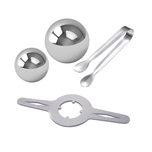 Estante para bolas de hielo para café, bola de hielo con soporte, herramienta para enfriar café, bolas de café para la hora del té, fiesta, pudín, té 2 bolas
