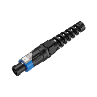 Roxtone - Conector Speakon Hembra De Altavoz 4 Polos De Niquel , Con Resorte