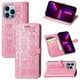 thumbnail image 1 of Funda Cartera FOXDOCK para iPhone 13 ProMax , Flip PU con Relieve de Gatos y Perros, Tarjetero y Soporte, 1 of 6