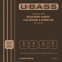 Cuerdas Para Ubass Flat Wound Solid Body Ka-Bass-4Fw-Sc Kala
