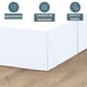 thumbnail image 5 of Faldon Cama 2 Plazas Blanco Liso Elasticados Premium Aura Zeus, 5 of 8