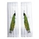 thumbnail image 5 of 2 Cortinas Transparentes Con Patrón De Pavo Real De 52.0 X 72.0 In Para Comedor, Cafetería, Sala De Sol., 5 of 5