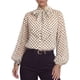 thumbnail image 1 of INSPIRE CHIC Blusa de Lunares para Mujer con Lazo en el Cuello, Mangas Largas Abullonadas, Ligera, Oversize, de Chifón, Estilo Vintage, Talla Mediana, Blanca, 1 of 6