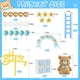 thumbnail image 2 of Set de 28 piezas para decoración de pastel con oso azul para baby shower, 2 of 5