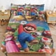 thumbnail image 1 of Super Mario 3-Piece Comforter Set for Bedroom Super Mario Bedding Set for Kids Adults Soft Microfiber Duvet Cover Set with Zipper Closure, 1 of 5