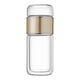 thumbnail image 4 of Botella De Infusión De Té De Vidrio, Vaso De Té Pequeño Portátil De 350ml Para Viajes Al Aire Libre, Color Dorado Champán, 4 of 5