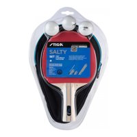 Stiga - Set Tenis De Mesa Salty 1 Estrella Paleta + Funda + 3