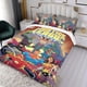 thumbnail image 3 of Liga de la Justicia Conjunto de sábanas temático, trío de piezas, cómodo y amigable con la piel, diseño único, regalo de decoración para el hogar para familiares, amigos y fans,140cm *210cm, 3 of 6