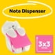 thumbnail image 3 of Dispensador De Notas Adhesivas White Cat Con 45 Hojas De 7 6 X 7 6 Cm, 3 of 9