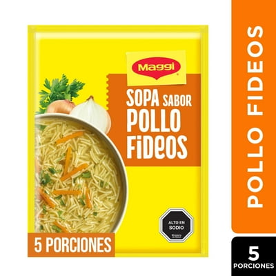 Sopa Sabor Pollo Con Fideos (5 Porciones) Sobre 70G Maggi