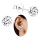thumbnail image 2 of 6 Mm Aros Circon Brillante Plata 925 Hombre Mujer Zarcillos, 2 of 3