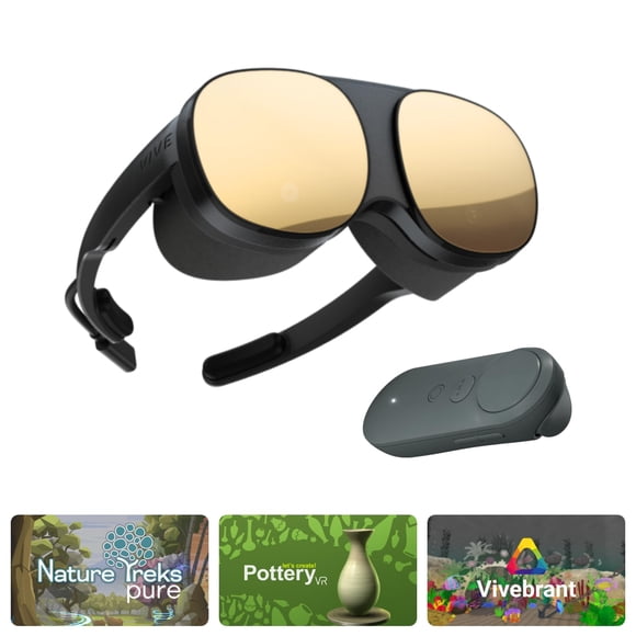 Visor de realidad virtual HTC Vive Flow con controlador