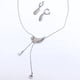 thumbnail image 4 of Conjunto Plumas Collar Y Aros Circonitas, Regalo, Fiesta, 4 of 10