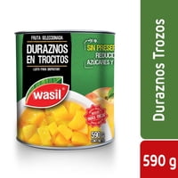 Duraznos En Trocitos Tarro Drenado 340 G - Neto 590 G Wasil