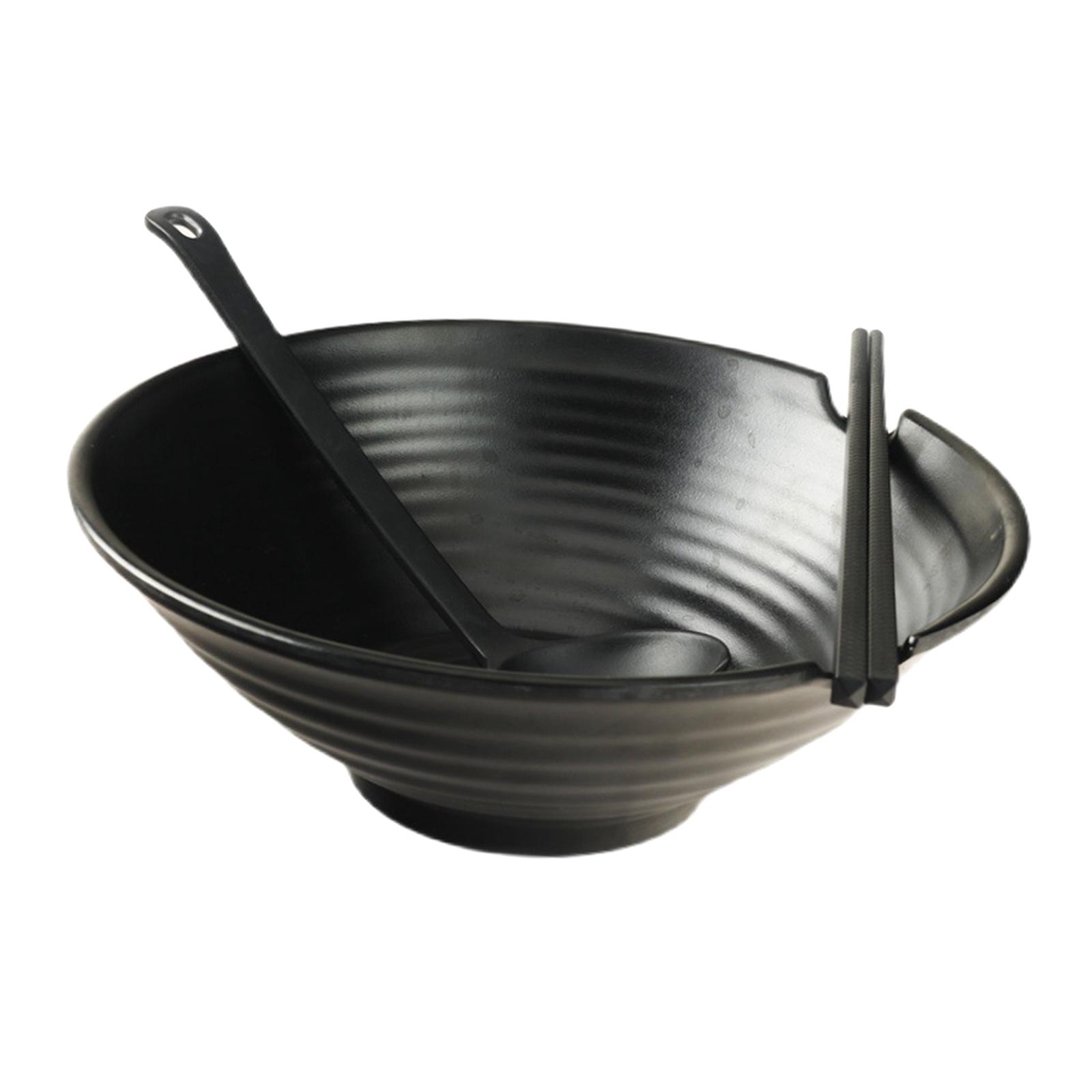 Magideal - Tazón De Ramen Japonés Con Y Palillos A Tazones De Sopa Creativos De Plástico Duro Tazón De Fideos Vintage Para Fideos Asiáticos Pho