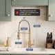 thumbnail image 2 of Grifo de cocina GIMILI con pulverizador desplegable de acero inoxidable, 2 of 7