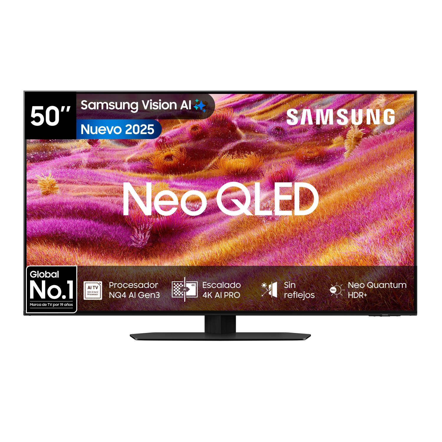 Samsung - 50"" Neo Qled 4K Qn90F Vision Ai Smart Tv (2025)