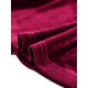 thumbnail image 5 of INSPIRE CHIC Blusa de Mujer Elegante de Terciopelo Escote Corazón Manga Larga Top Peplum XS Burdeos, 5 of 7