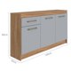 thumbnail image 3 of Mueble Base Alba 3P 1C Café/Gris, 3 of 3