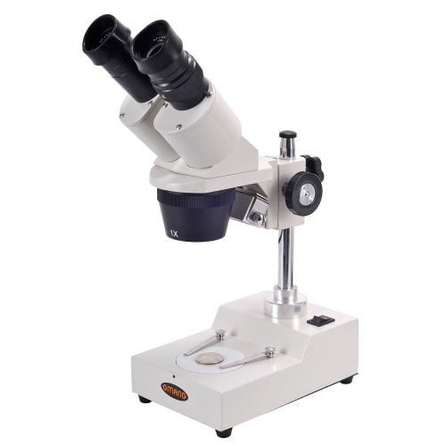 Microscopio estéreo para estudiantes Omano OM124-1LP 20X-40X