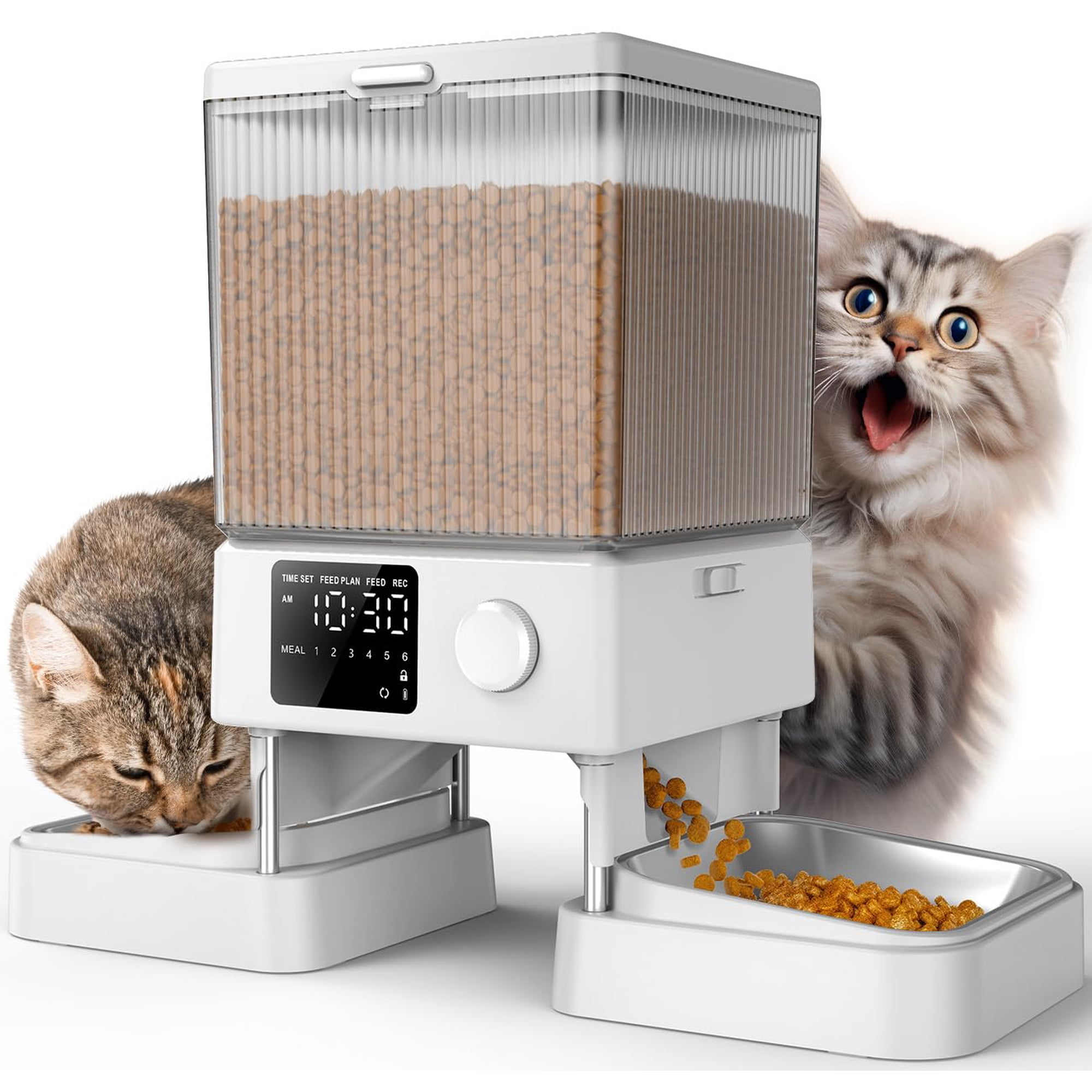 Comedero Automático Para Gatos Oneisall Para 2 Gatos De 5 Litros De Capacidad