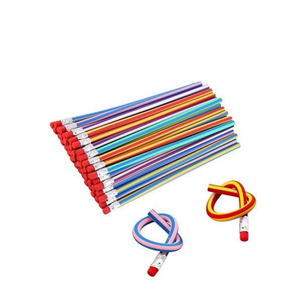 Lápices flexibles Haawooky 18 cm, 35 piezas de colores variados